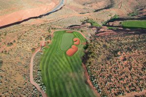Sand Hollow 11th Green Aerial